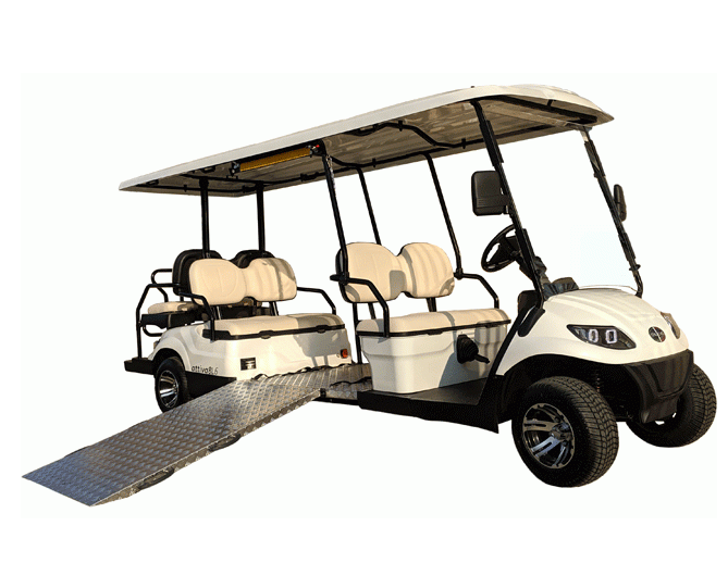 Гольф-кар ATTIVA 8L.6 HC 48V AC с пандусом для инвалидных кресел